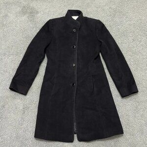 Fleurette wool cashmere loro piana fabric coat womens size 2 USA made